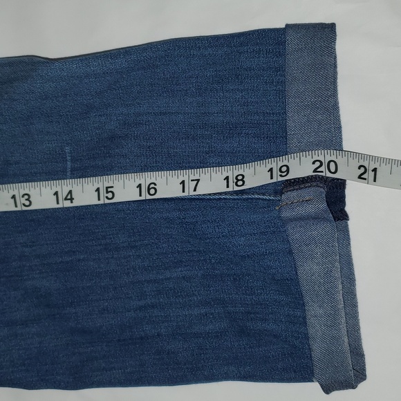 David Kahn Blue Stretch Cropped Jeans 32 - Picture 9 of 11